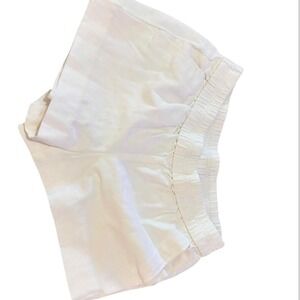 J.Crew Womens White Cotton Elastic Waist Shorts Size 4 Ivory Pockets Minimalist